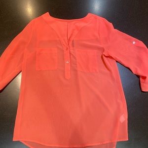 Coral blouse